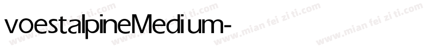 voestalpine Medium字体转换